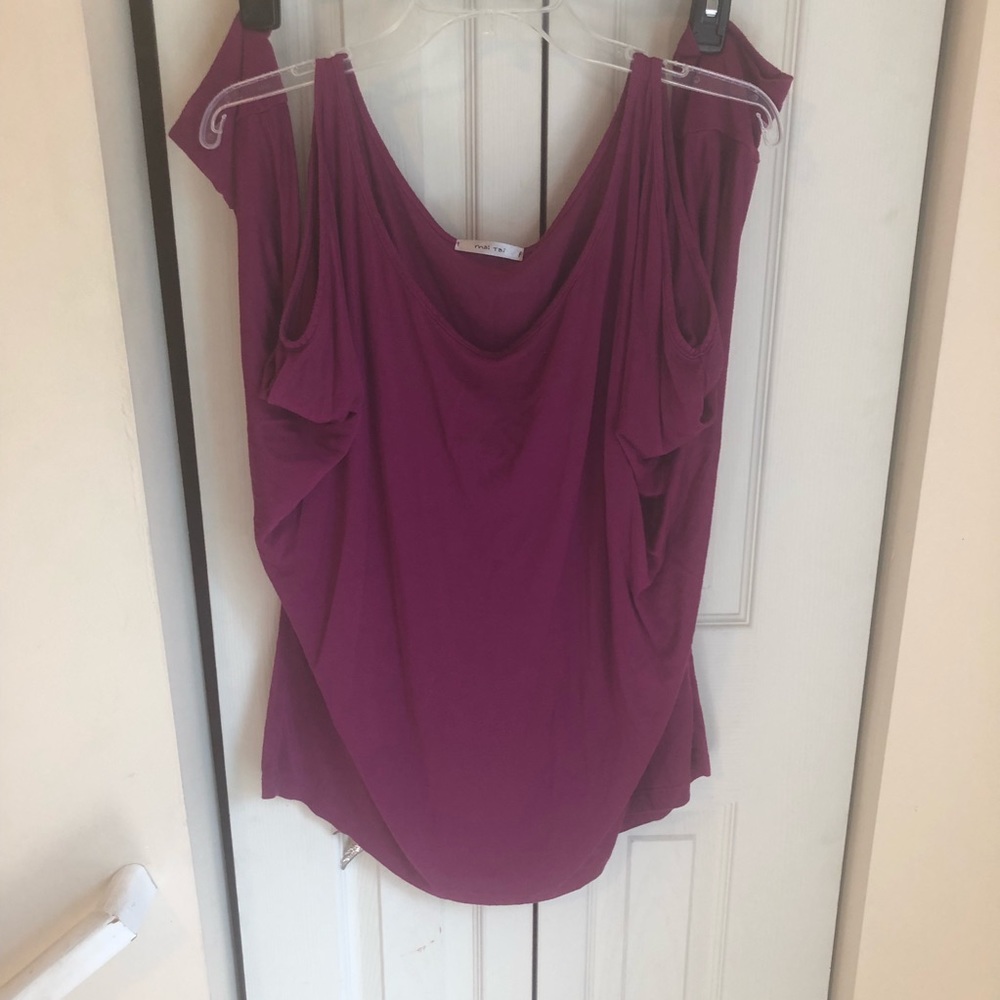 Mai Tai Berry Cold Shoulder Dolman Sleeve 3X